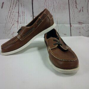 Merona Men's Brown Two Eye Boat Shoes 8.5M